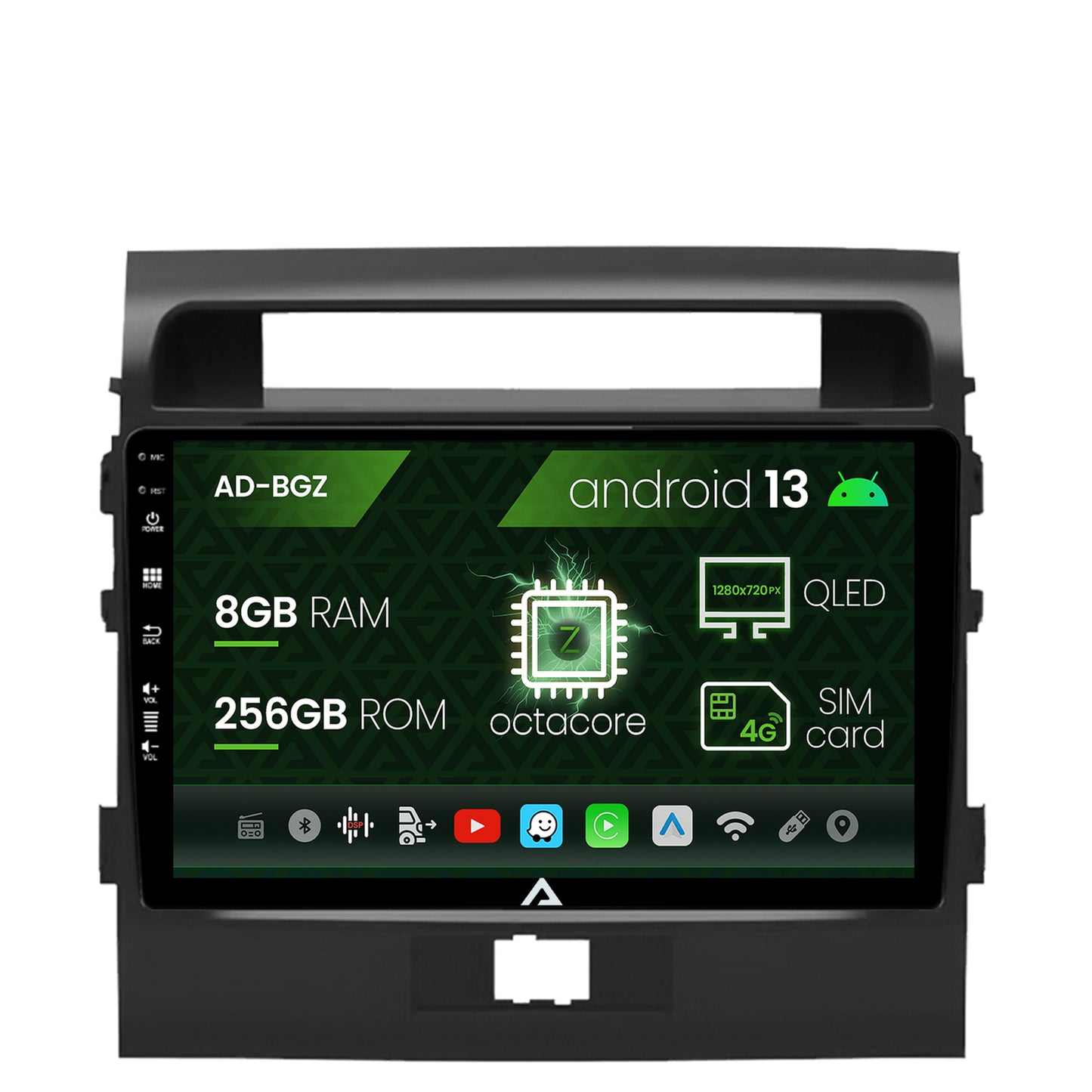 KIT Complet Rama Adaptoare + Cablaj Autodrop Toyota LAND CRUISER 200 (2007-2015) pentru Navigatie Multimedia Android 9 inch