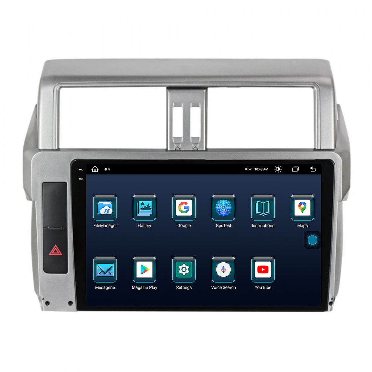 Navigatie Toyota Land Cruiser Prado J150 (2013-2017), Android, X-Octacore / 8GB RAM + 256GB ROM, 9.5 Inch - AD-BGX10008+AD-BGRKIT061