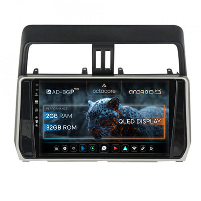 Navigatie Toyota Land Cruiser / Prado J150 (2018+), Android, P-Octacore / 2GB RAM + 32GB ROM, 10.1 Inch - AD-BGP10002+AD-BGRKIT078