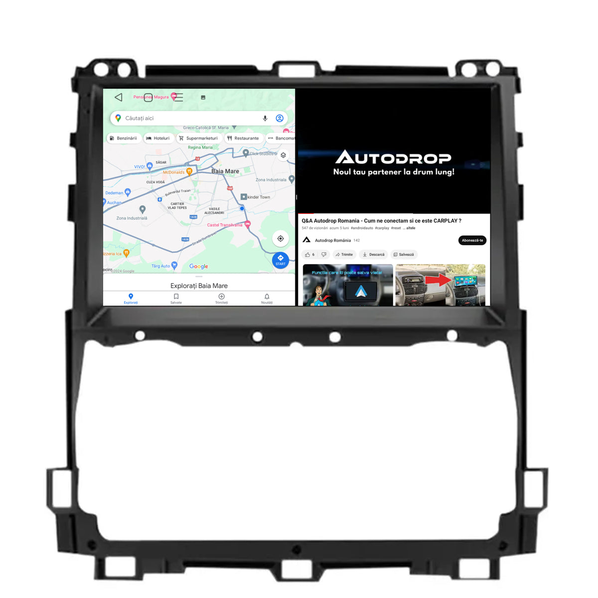Navigatie Toyota Prado J120 (2002-2010), Android, A-Octacore / 4GB RAM + 64GB ROM, 9 Inch - AD-BGA9004+AD-BGRKIT084