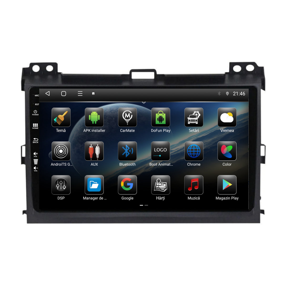 Navigatie Toyota Prado J120 (2002-2010), Android, P-Octacore / 2GB RAM + 32GB ROM, 9 Inch - AD-BGP9002+AD-BGRKIT083