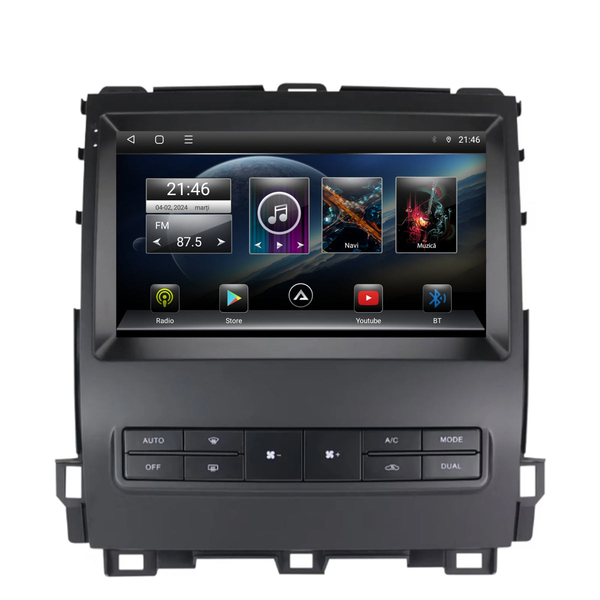 Navigatie Toyota Prado J120 (2002-2010), Android, P-Octacore / 2GB RAM + 32GB ROM, 9 Inch - AD-BGP9002+AD-BGRKIT083V2