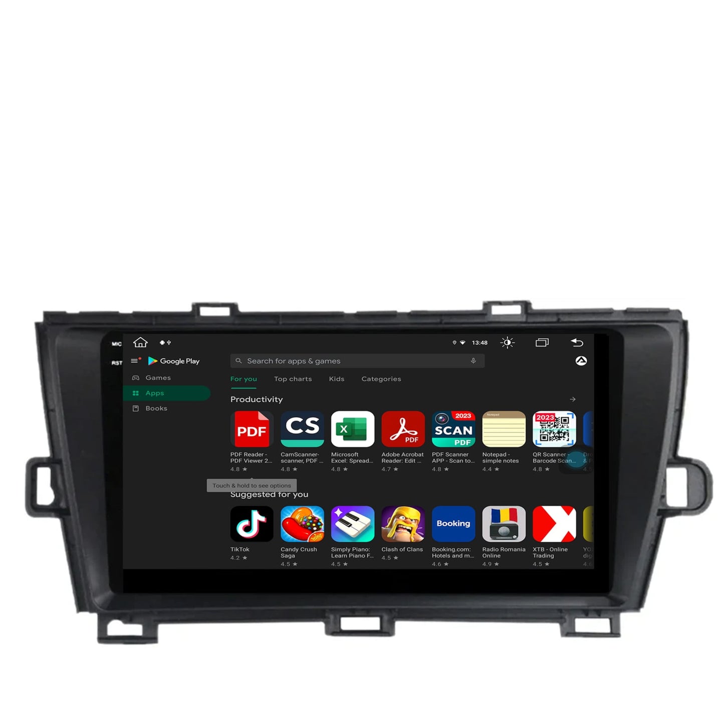 Navigatie Toyota Prius (2009-2014), Android , V-Octacore / 4GB RAM + 64GB ROM, 9.5 Inch - AD-BGV9004+AD-BGRKIT089-B
