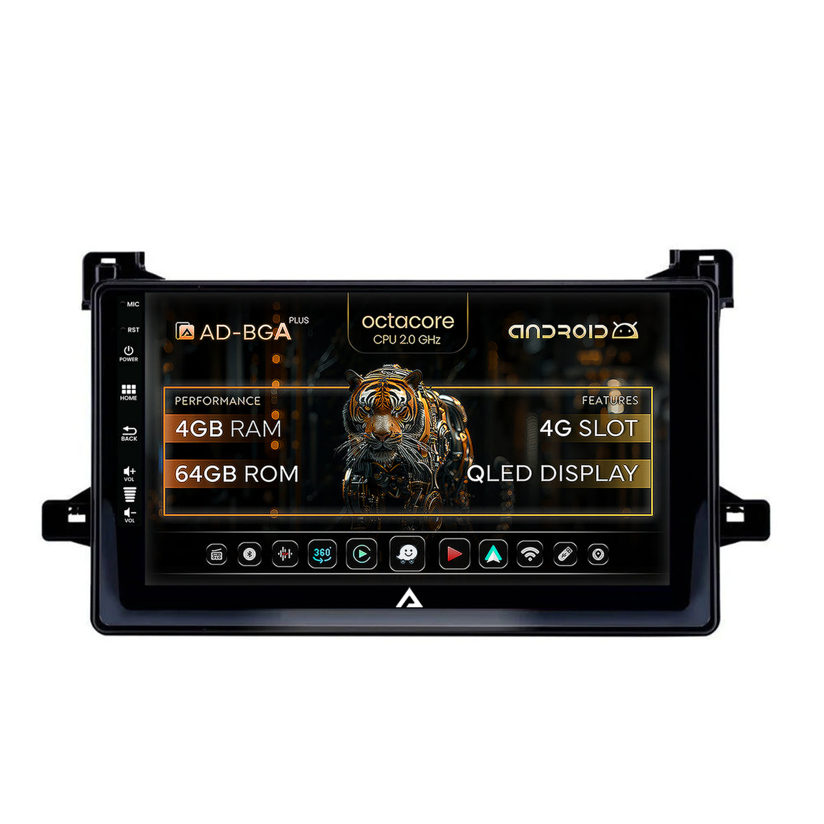 Navigatie Toyota Prius (2015+), Android, A-Octacore / 4GB RAM + 64GB ROM, 9 Inch - AD-BGA9004+AD-BGRKIT097