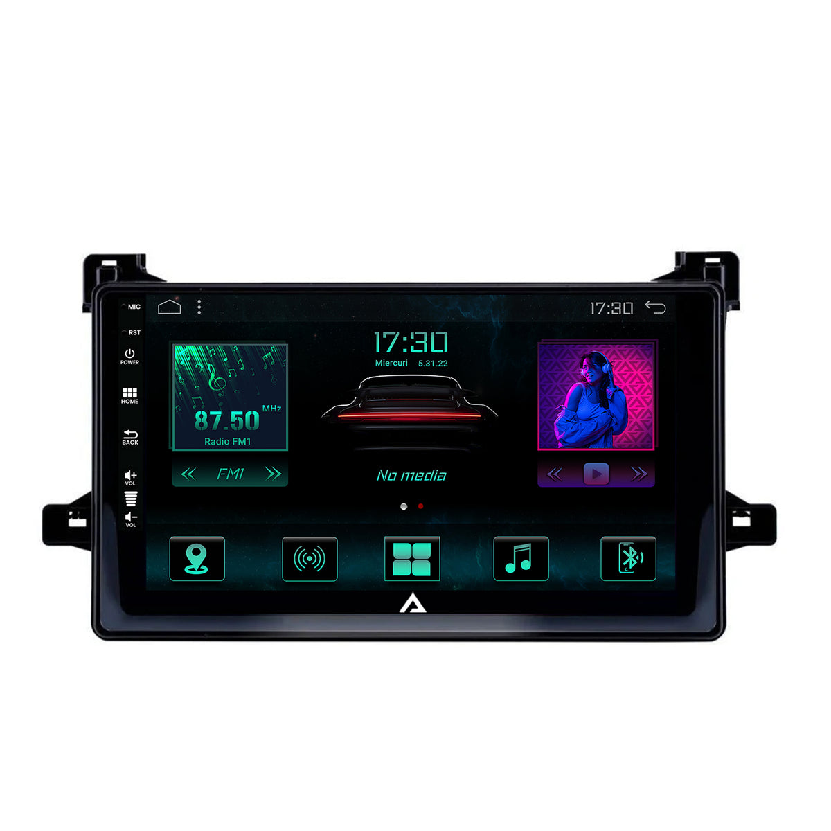 Navigatie Toyota Prius (2015+), Android, A-Octacore / 4GB RAM + 64GB ROM, 9 Inch - AD-BGA9004+AD-BGRKIT097
