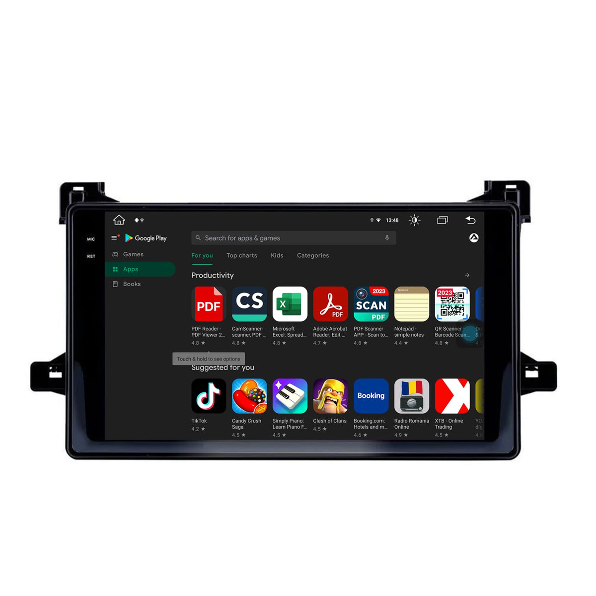 Navigatie Toyota Prius (2015+), Android, V-Octacore / 4GB RAM + 64GB ROM, 9.5 Inch - AD-BGV9004+AD-BGRKIT097