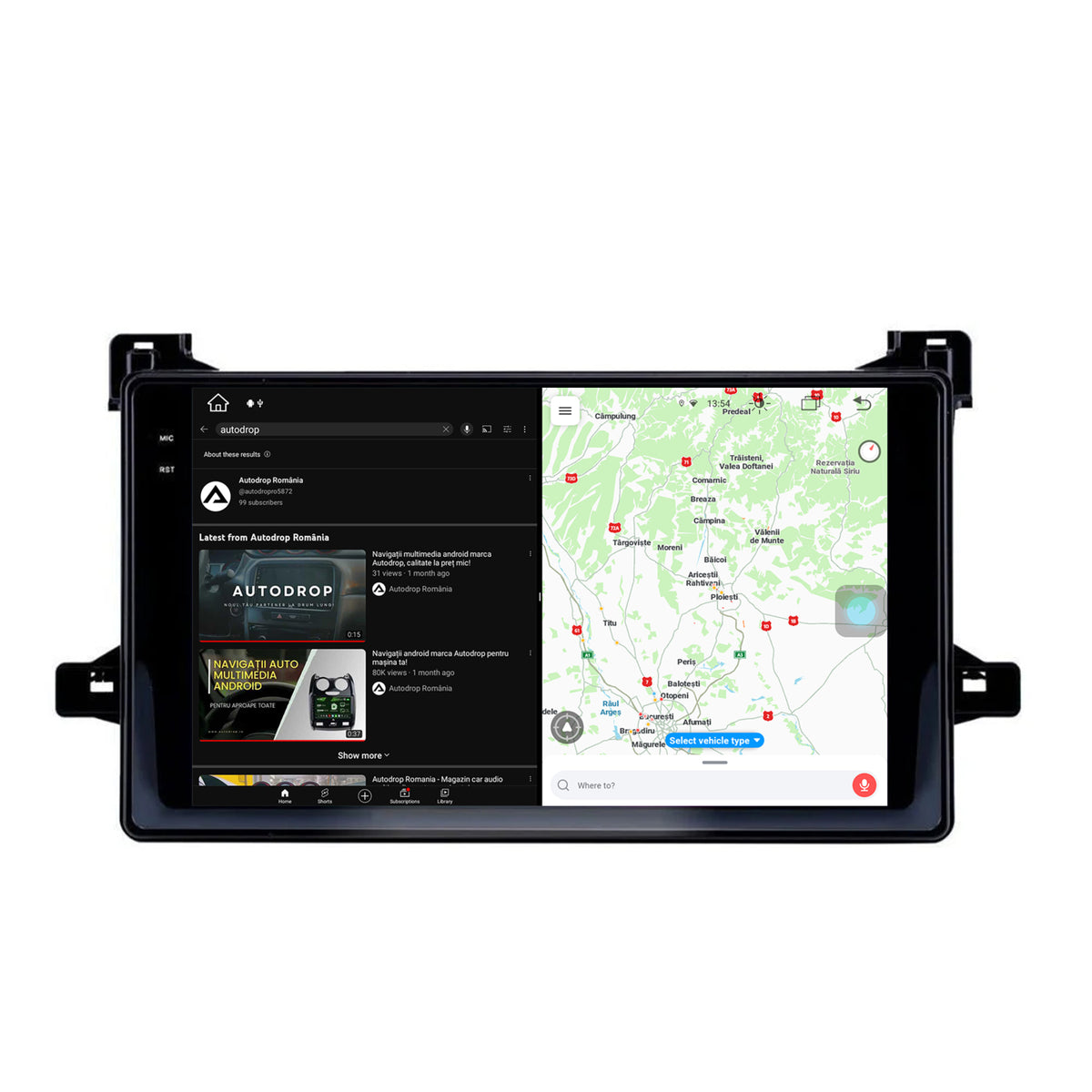 Navigatie Toyota Prius (2015+), Android, X-Octacore / 8GB RAM + 256GB ROM, 9.5 Inch - AD-BGX9008+AD-BGRKIT097