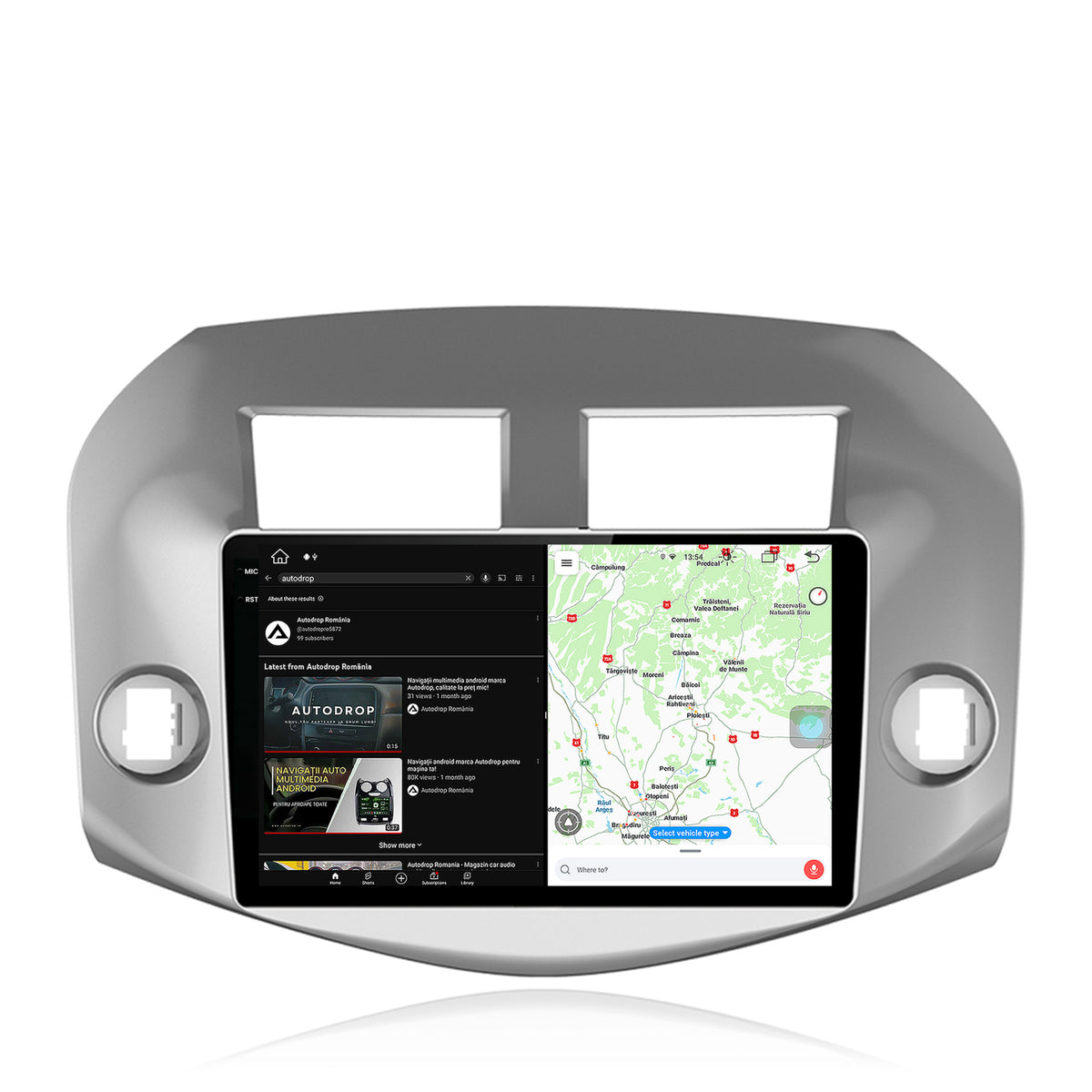 Navigatie Toyota RAV4 (2005-2013), Android, V-Octacore / 4GB RAM + 64GB ROM, 10.36 Inch - AD-BGV10004+AD-BGRKIT069A