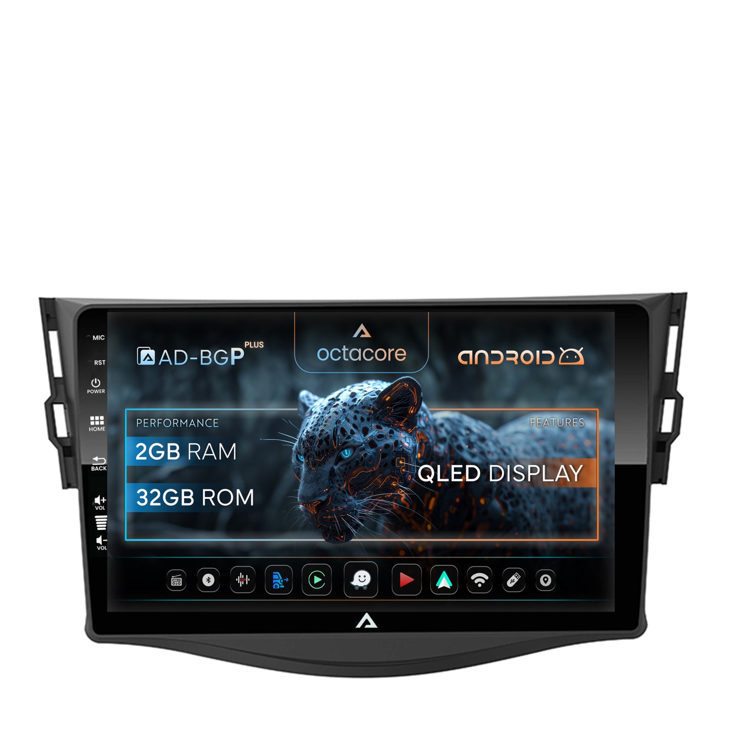 Navigatie Toyota RAV4 (2006-2013), Android, P-Octacore / 2GB RAM + 32GB ROM, 9 Inch - AD-BGP9002+AD-BGRKIT096