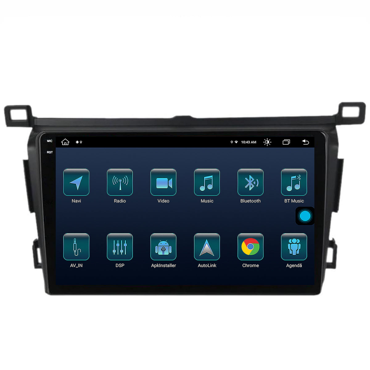 Navigatie Toyota RAV4 (2013-2018), Android, X-Octacore / 8GB RAM + 256GB ROM, 9.5 Inch - AD-BGX9008+AD-BGRKIT092