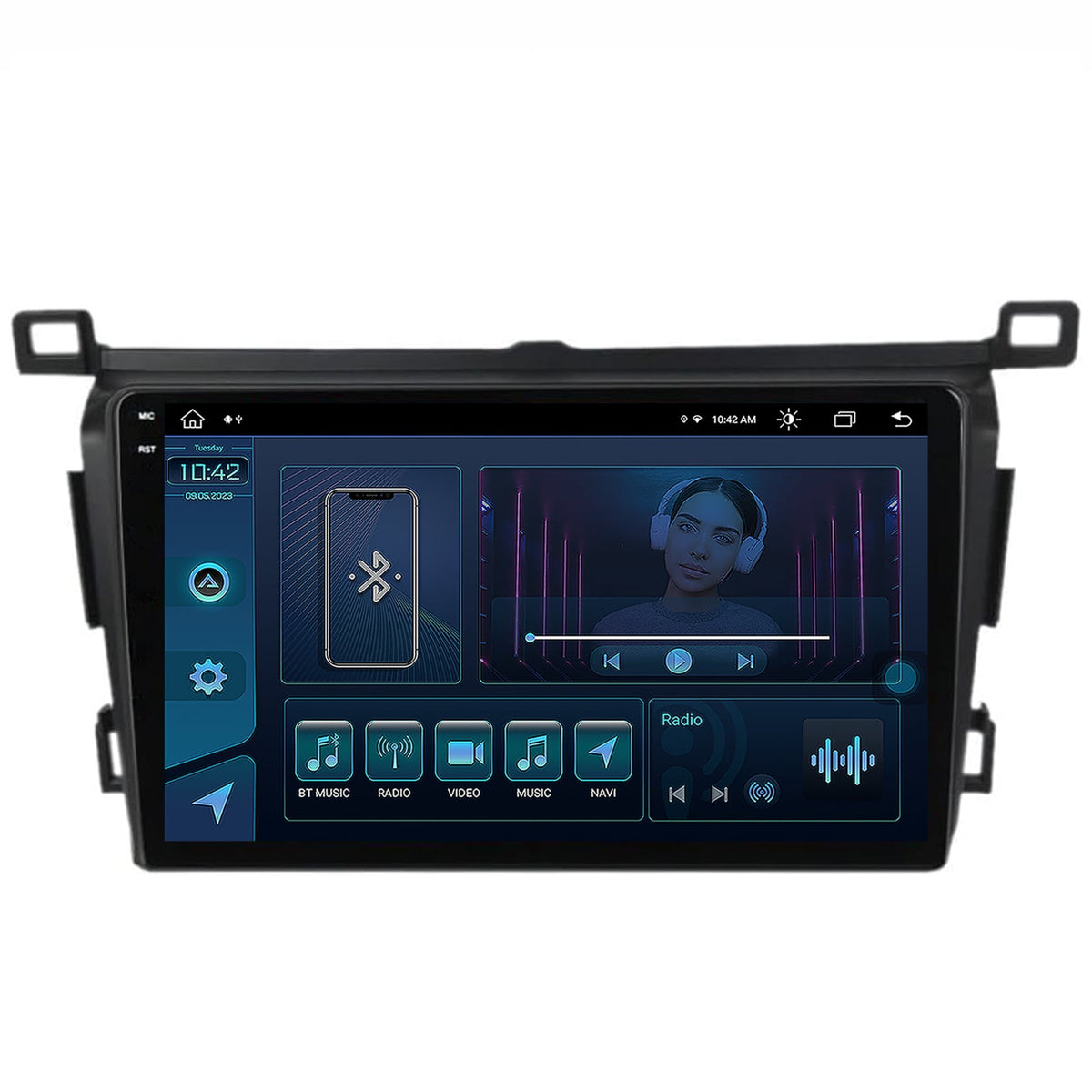 Navigatie Toyota RAV4 (2013-2018), Android, X-Octacore / 8GB RAM + 256GB ROM, 9.5 Inch - AD-BGX9008+AD-BGRKIT092