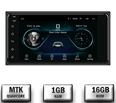 Navigatie Toyota RAV4, Hilux, Android, P-Quadcore / 1GB RAM, 7 inch - AD-BGPTO2DIN