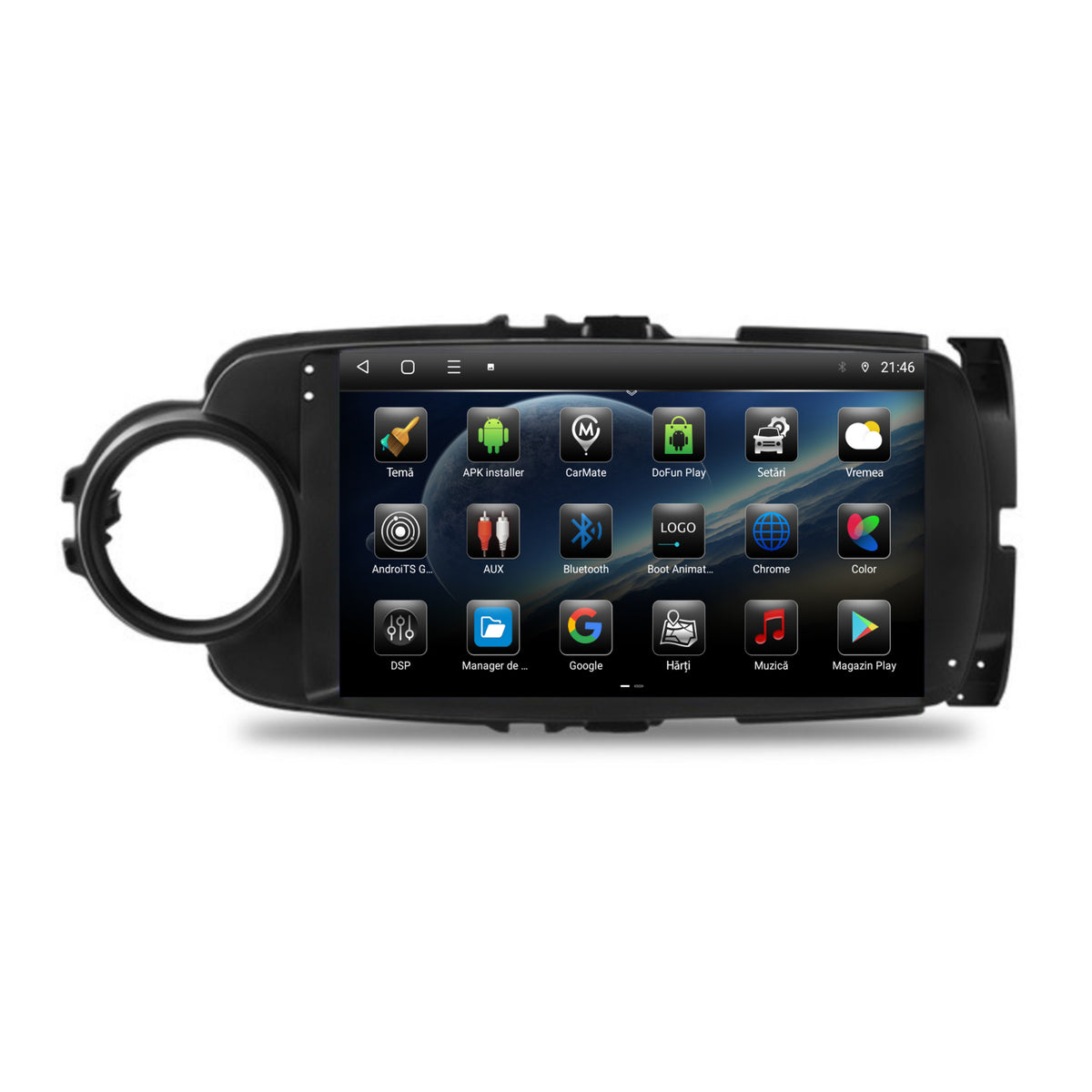 Navigatie Toyota Yaris (2010-2018), Android, P-Octacore / 2GB RAM + 32GB ROM, 9 Inch - AD-BGP9002+AD-BGRKIT104B