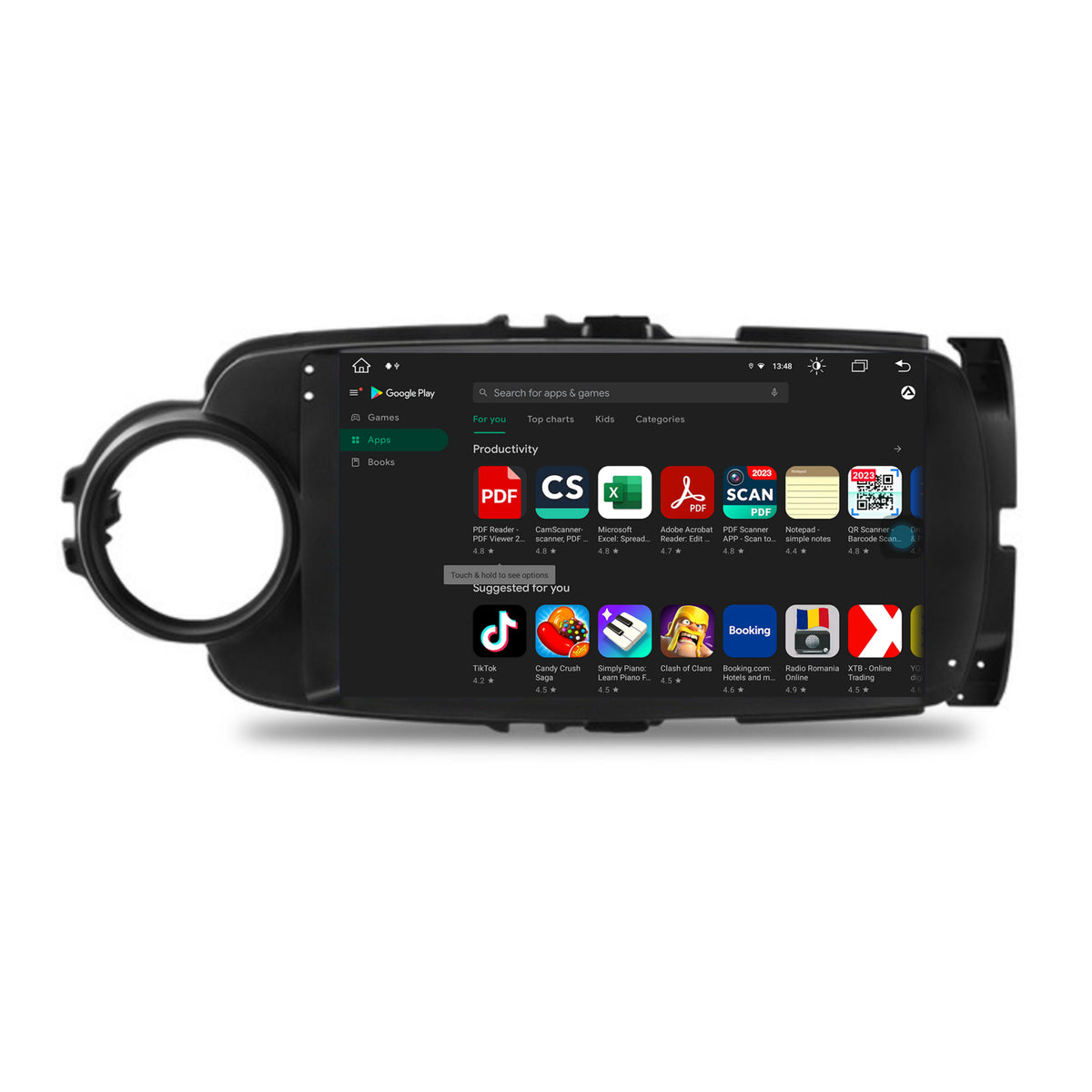 Navigatie Toyota Yaris (2010-2018), Android, X-Octacore / 8GB RAM + 256GB ROM, 9.5 Inch - AD-BGX9008+AD-BGRKIT104B