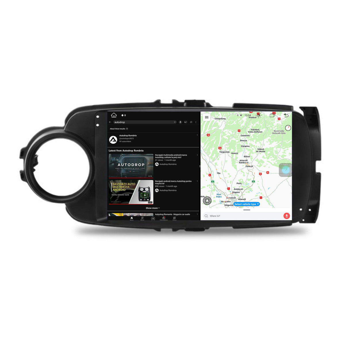 Navigatie Toyota Yaris (2010-2018), Android, Z-Octacore / 8GB RAM + 256GB ROM, 9 Inch - AD-BGZ9008+AD-BGRKIT104B