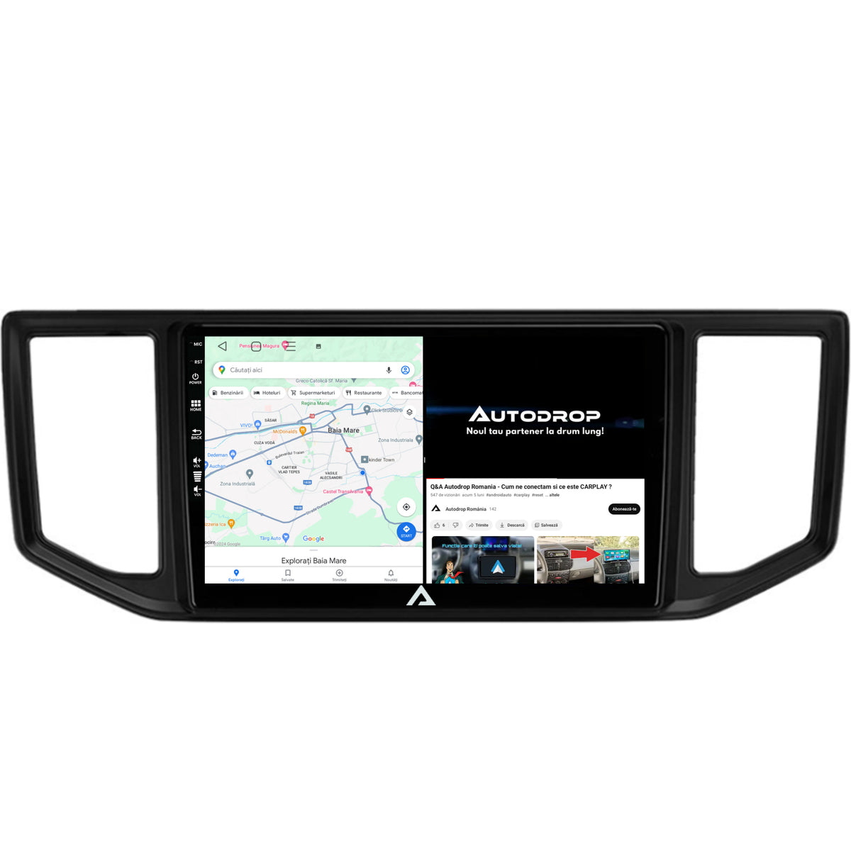 Navigatie Volkswagen Crafter (2017+), Android, E-Octacore / 2GB RAM + 32GB ROM, 10.1 Inch - AD-BGE10002+AD-BGRKIT056