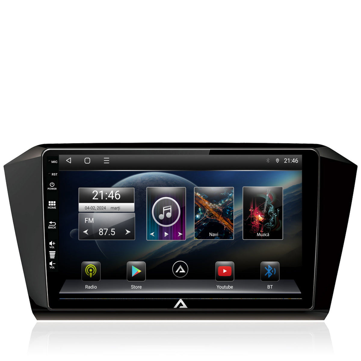 Navigatie Volkswagen Passat B8, Android, E-Octacore / 2GB RAM + 32GB ROM, 10.1 Inch - AD-BGE10002+AD-BGRKIT037