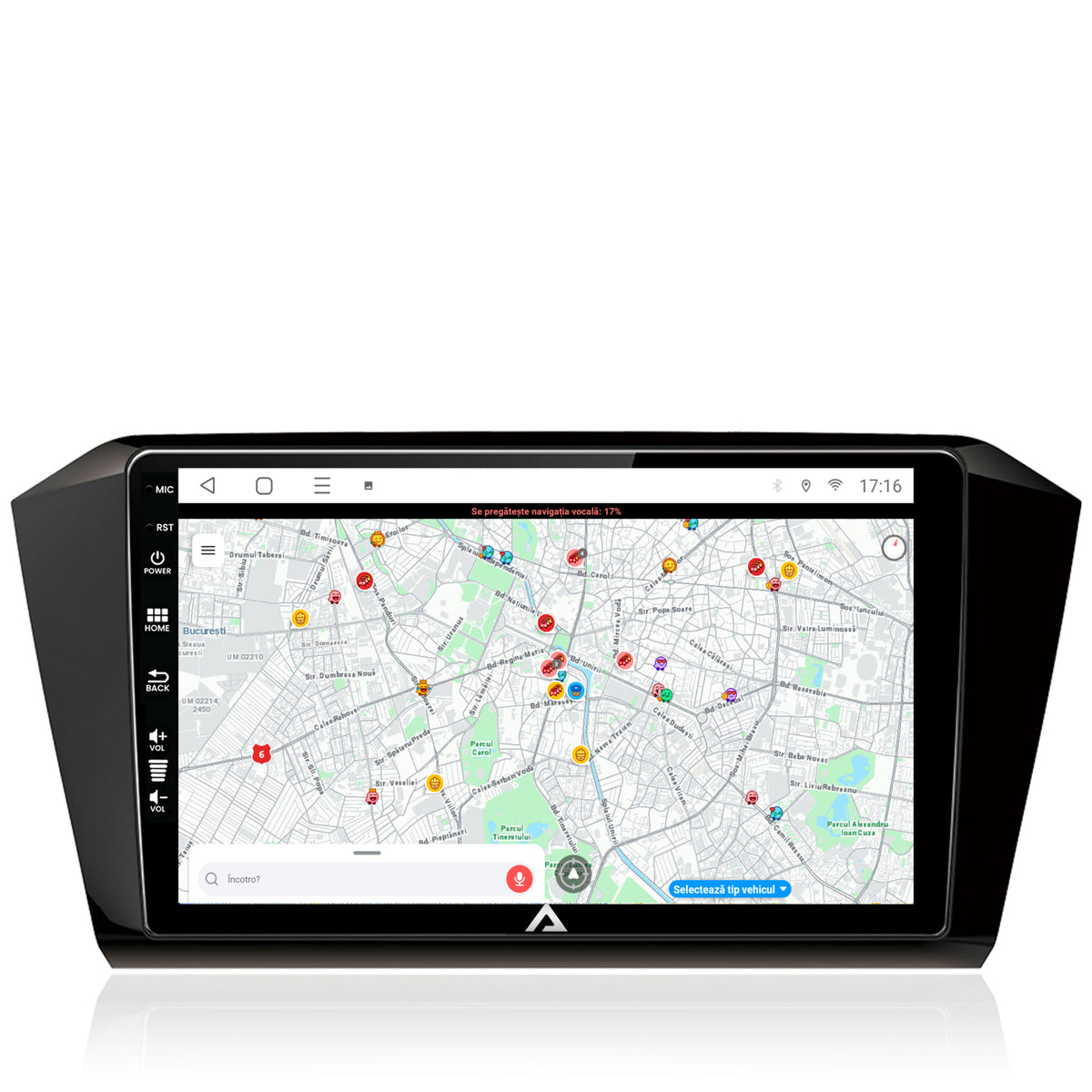 Navigatie Volkswagen Passat B8, Android, E-Octacore / 2GB RAM + 32GB ROM, 10.1 Inch - AD-BGE10002+AD-BGRKIT037