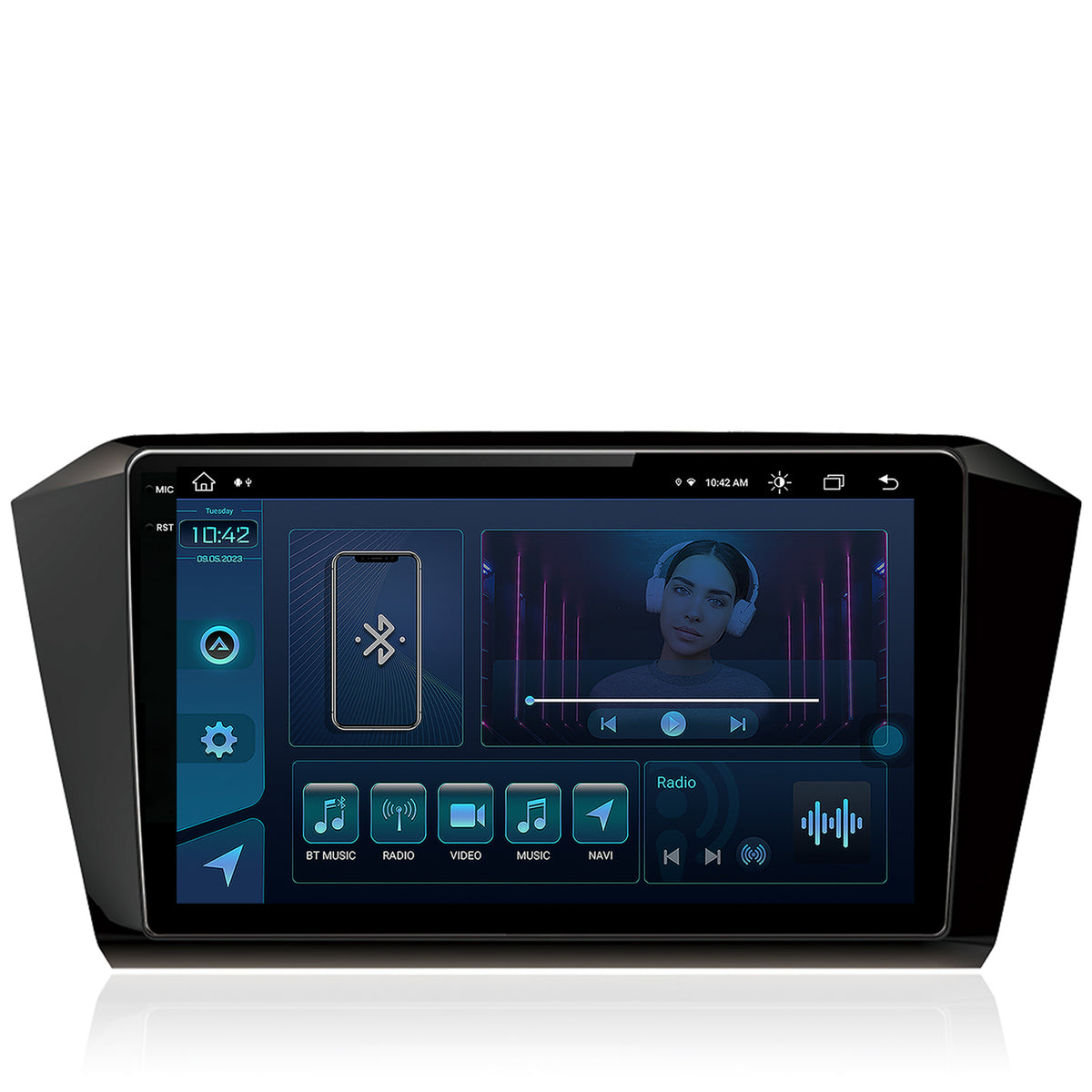 Navigatie Volkswagen Passat B8, Android, X-Octacore / 8GB RAM + 256GB ROM, 10.35 Inch - AD-BGX10008+AD-BGRKIT037