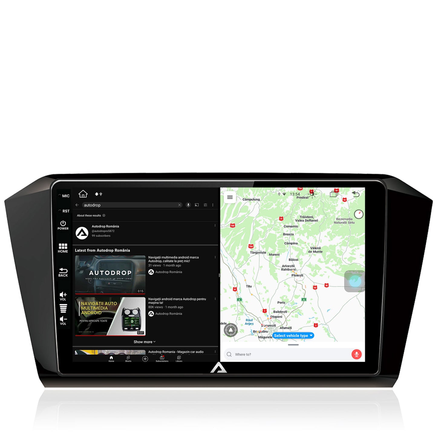 Navigatie Volkswagen Passat B8, Android, Z-Octacore / 8GB RAM + 256GB ROM, 10.1 INCH - AD-BGZ10008+AD-BGRKIT037
