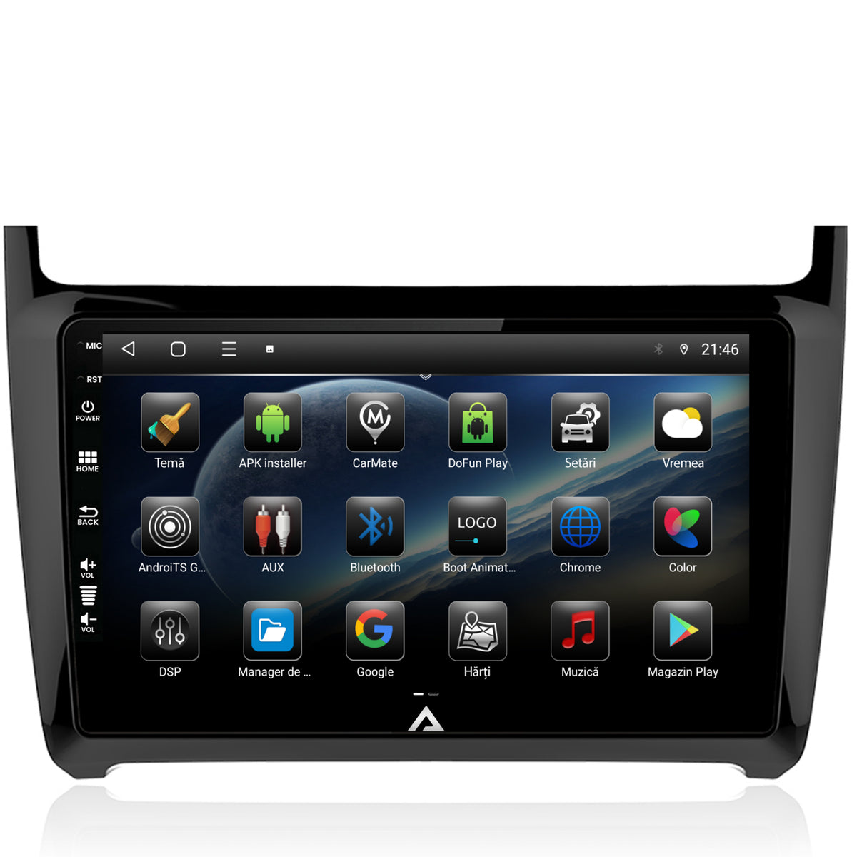 Navigatie Volkswagen Polo (2009+), Android, E-Octacore / 2GB RAM + 32GB ROM, 9 Inch - AD-BGE9002+AD-BGRKIT033