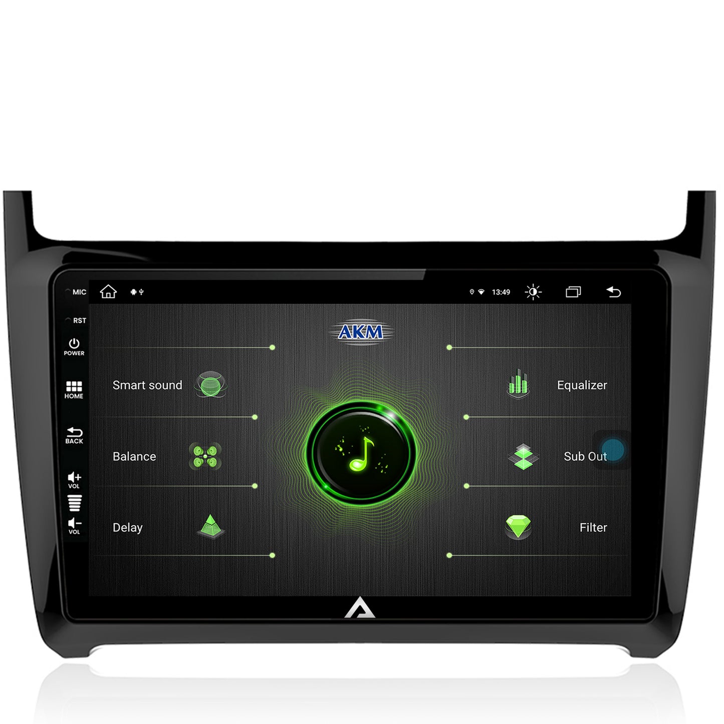 Navigatie Volkswagen Polo (2014+), Android, Z-Octacore / 8GB RAM + 256GB ROM, 9 Inch - AD-BGZ9008+AD-BGRKIT033
