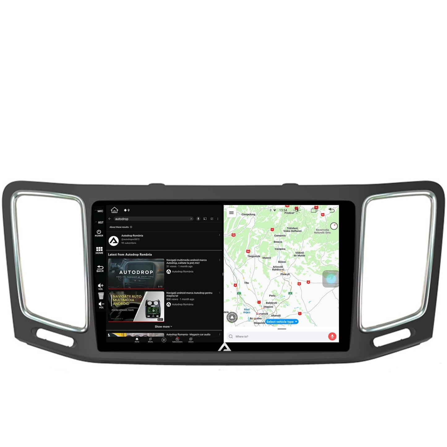 Navigatie Volkswagen Sharan / Seat Alhambra (2010-2018), Android, Z-Octacore / 8GB RAM + 256GB ROM, 9 Inch - AD-BGZ9008+AD-BGRKIT044
