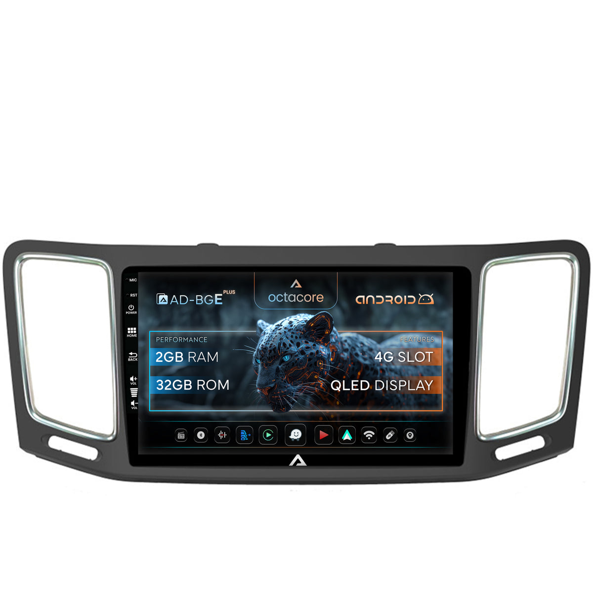 Navigatie Volkswagen Sharan / Seat Alhambra (2010-2018), Android, E-Octacore / 2GB RAM + 32GB ROM, 9 Inch - AD-BGE9002+AD-BGRKIT044