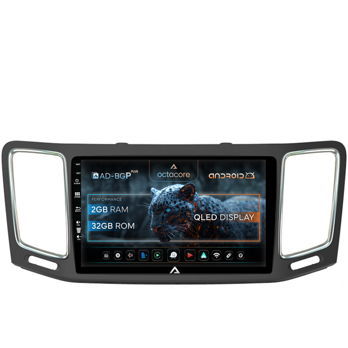 Navigatie Volkswagen Sharan / Seat Alhambra (2010-2018), Android, P-Octacore / 2GB RAM + 32GB ROM, 9 Inch - AD-BGP9002+AD-BGRKIT044