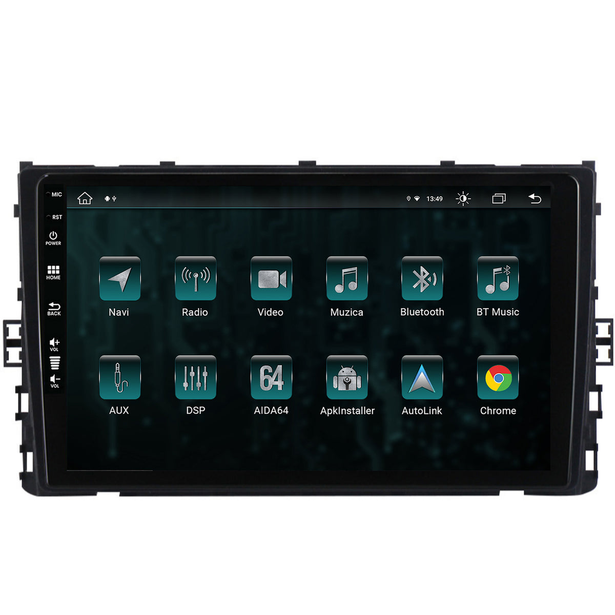 Navigatie Volkswagen Polo (2018+), Android, Z-Octacore / 8GB RAM + 256GB ROM, 9 Inch - AD-BGZ9008+AD-BGRKIT041