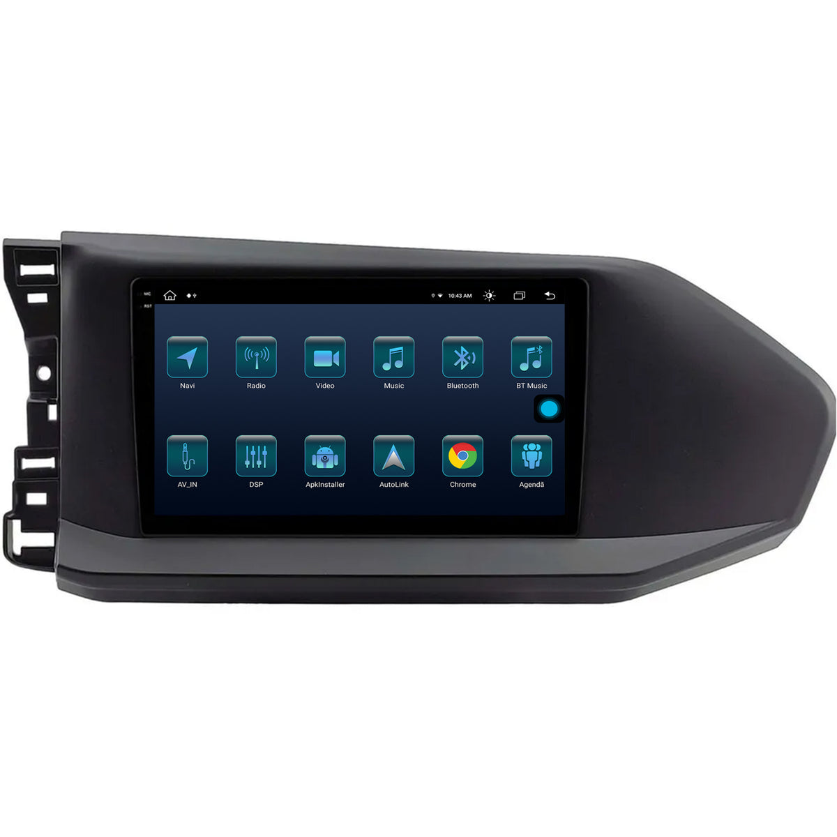 Navigatie Volkswagen Caddy (2023+), Android, X-Octacore / 8GB RAM + 256GB ROM, 9.5 Inch - AD-BGX9008+AD-BGRKIT031
