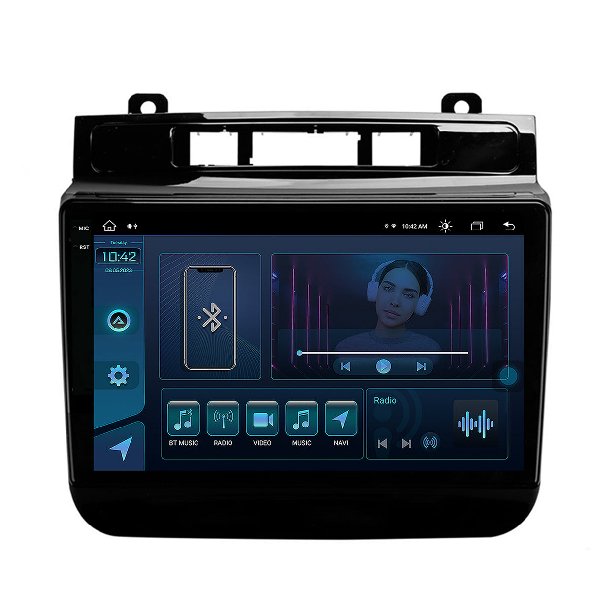 Navigatie Volkswagen Touareg (2010-2018), Android, X-Octacore / 8GB RAM + 256GB ROM, 9.5 Inch - AD-BGX9008+AD-BGRKIT051