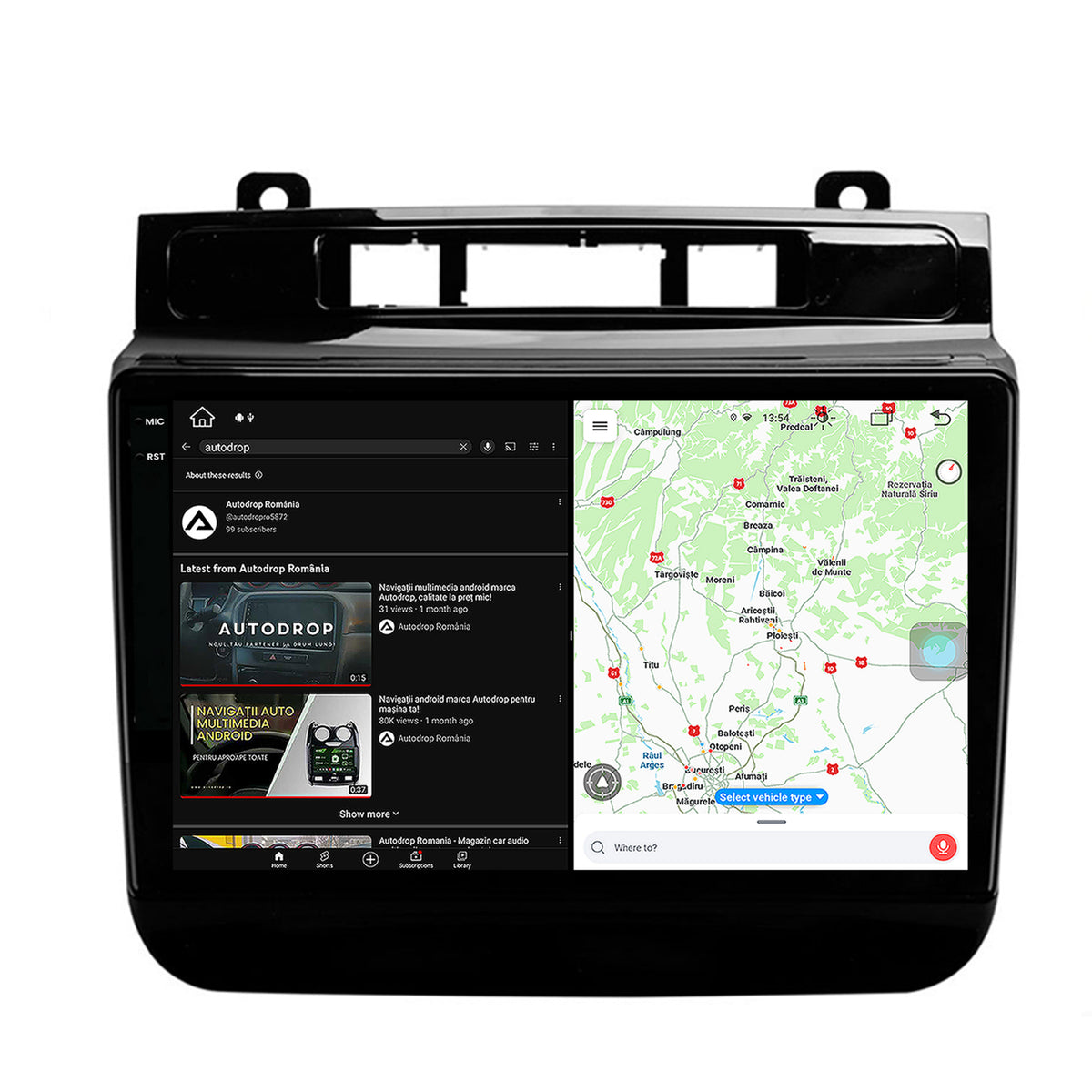 Navigatie Volkswagen Touareg (2010-2018), Android, X-Octacore / 8GB RAM + 256GB ROM, 9.5 Inch - AD-BGX9008+AD-BGRKIT051