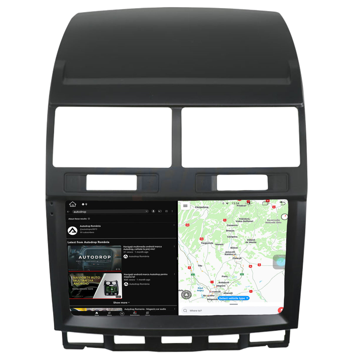 Navigatie Volkswagen Touareg, Android, Z-Octacore / 8GB RAM + 256GB ROM, 9 Inch - AD-BGZ9008+AD-BGRKIT050