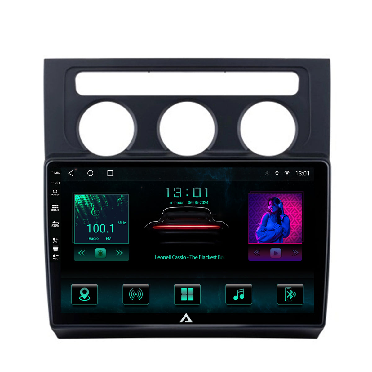 Navigatie Volkswagen Touran (2003-2010), Android, A-Octacore / 4GB RAM + 64GB ROM, 10.1 INCH - AD-BGA10004+AD-BGRKIT053