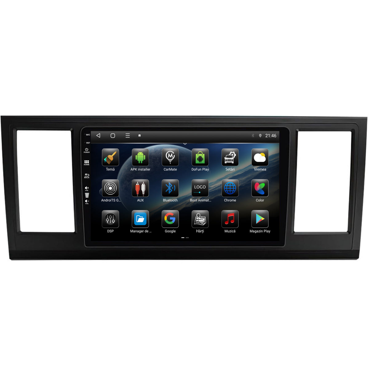Navigatie Volkswagen Transporter / Caravelle / Multivan T6 (2015+), Android, E-Octacore / 2GB RAM + 32GB ROM, 9 Inch - AD-BGE9002+AD-BGRKIT056V2