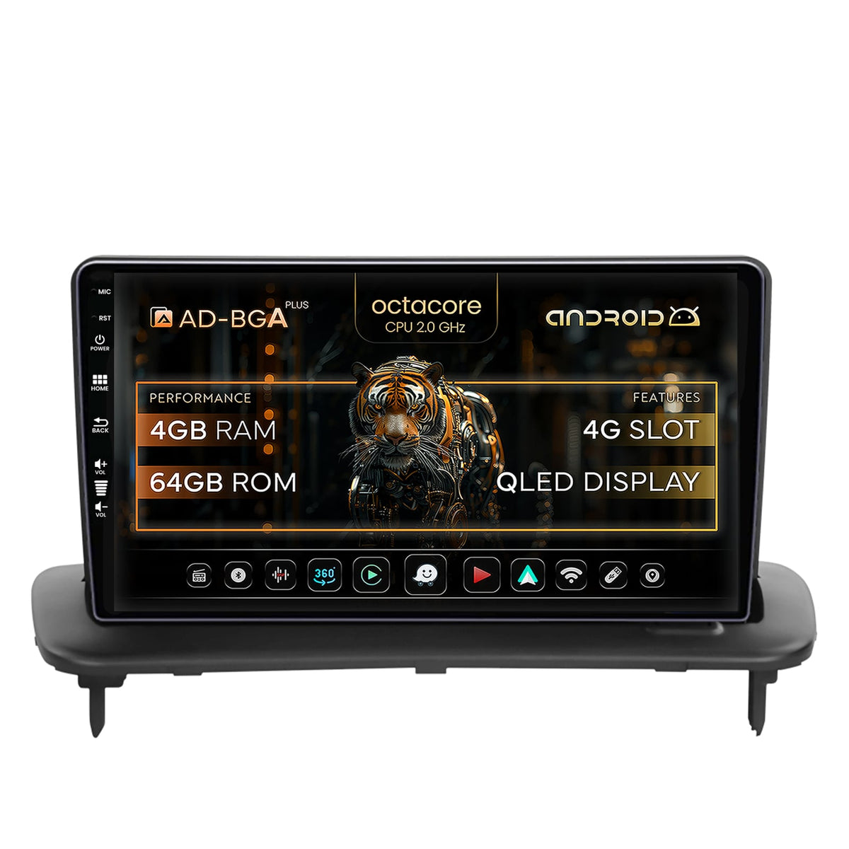 Navigatie Volvo C40 C30 S40 C70 V50 (2004-2012), Android, A-Octacore / 4GB RAM + 64GB ROM, 9 Inch - AD-BGA9004+AD-BGRKIT403