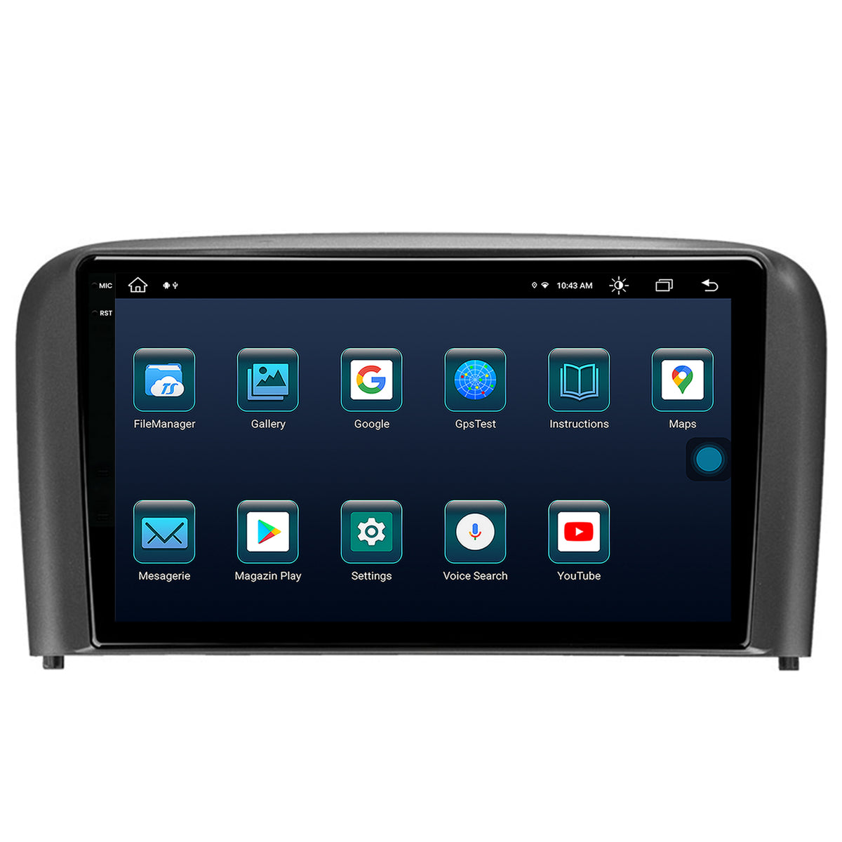 Navigatie Volvo S80 (1998-2004), Android, X-Octacore / 8GB RAM + 256GB ROM, 9.5 Inch - AD-BGX9008+AD-BGRKIT404