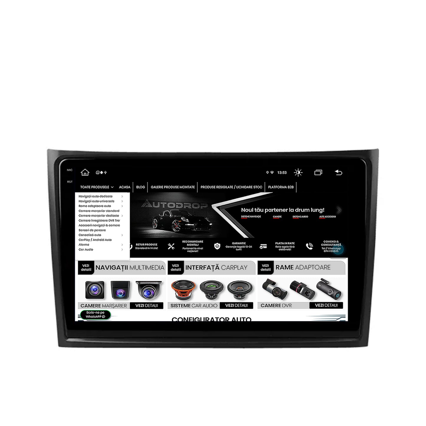 Navigatie Volvo XC90 (2002-2014), Android, V-Octacore / 4GB RAM + 64GB ROM, 10.36 Inch - AD-BGV10004+AD-BGRKIT393