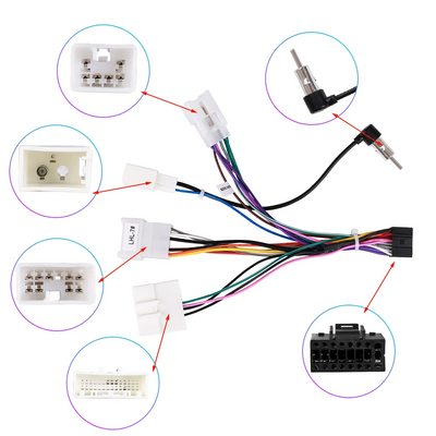 Cablaj Alimentare / Conector Adaptor Toyota pentru navigatii Android - AD-BGRKIT081-C