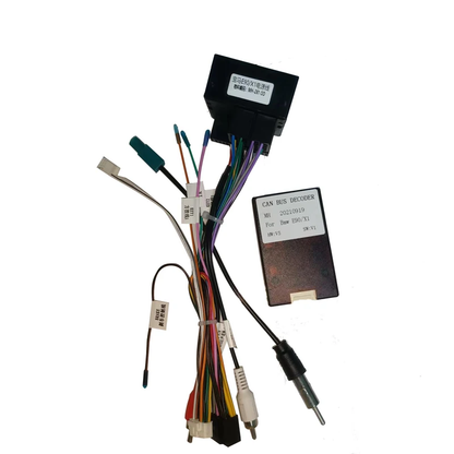 KIT Complet Rama Adaptoare + Cablaj Autodrop BMW Seria 1 E87 (2007-2012) pentru Navigatie Multimedia Android 9 inch