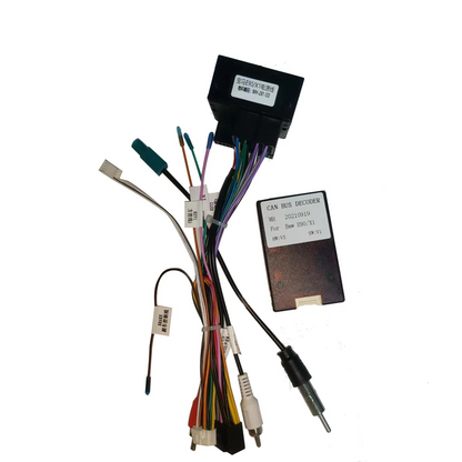 KIT Complet Rama Adaptoare + Cablaj Autodrop BMW Seria 1 E87 (2007-2012) pentru Navigatie Multimedia Android 9 inch
