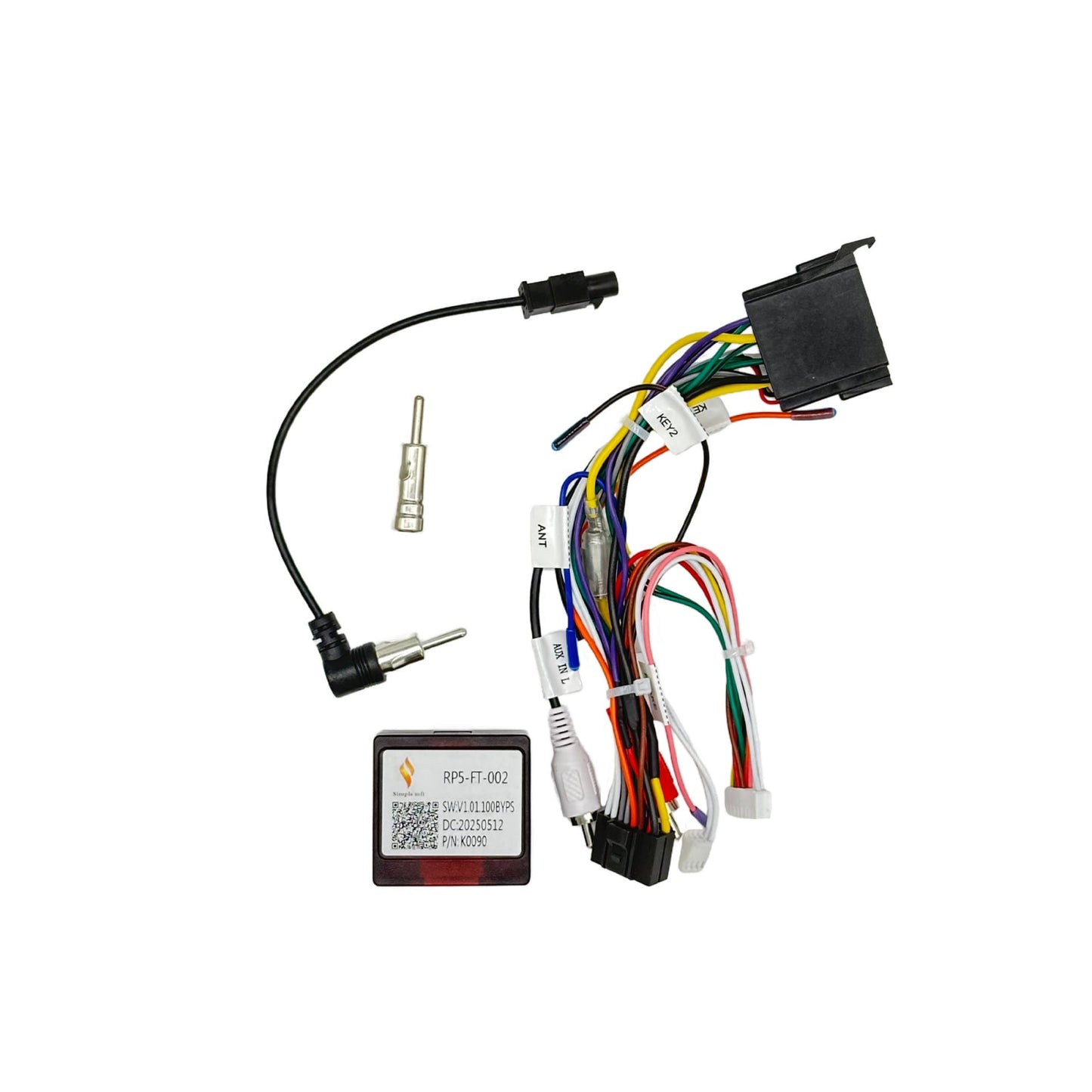 Cablaj multimedia Cablaj adaptor Autodrop Fiat 500 (2007-2015) pentru Navigații multimedia Android