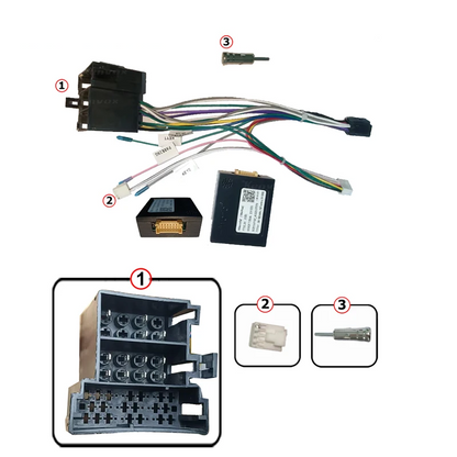 Cablaj multimedia Cablaj adaptor Autodrop Fiat Doblo (2010-2015) pentru Navigații multimedia Android