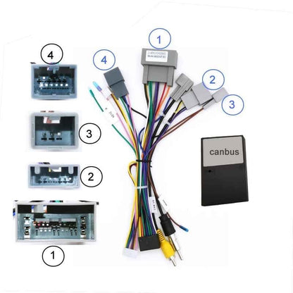 Cablaj multimedia Cablaj adaptor Autodrop Honda Civic (2012-2015) pentru Navigații multimedia Android