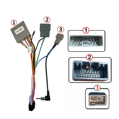 KIT Complet Rama Adaptoare + Cablaj Autodrop Honda CRV (2006-2011) pentru Navigatie Multimedia Android 9 inch