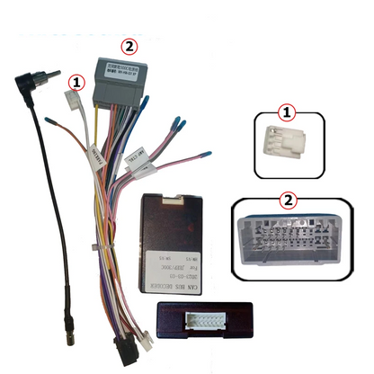 KIT Complet Rama Adaptoare + Cablaj Autodrop Jeep Grand Cherokee (1998-2004) pentru Navigatie Multimedia Android 9 inch