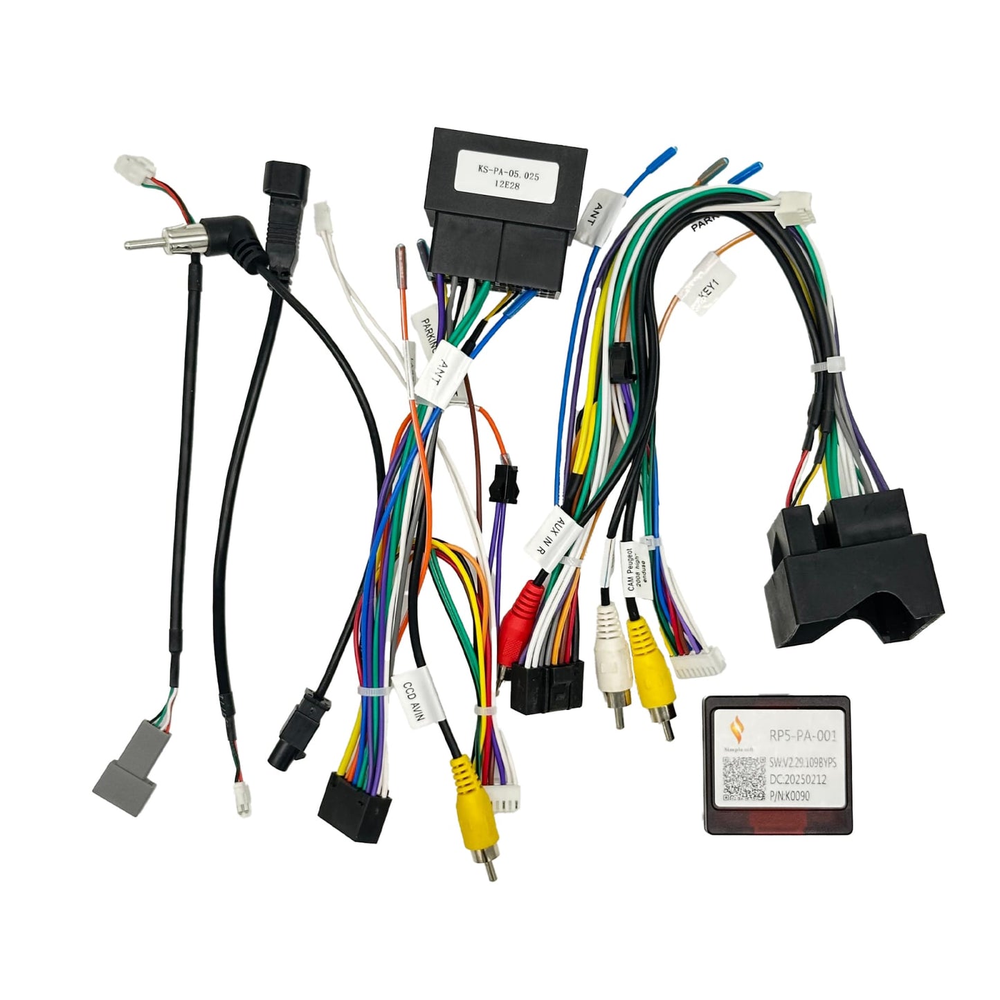Cablaj multimedia Cablaj adaptor Autodrop Peugeot 2008/208 (2015+) pentru Navigații multimedia Android