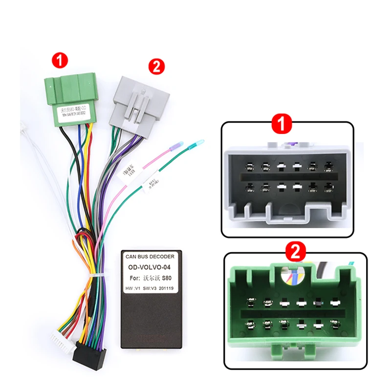 KIT Complet Rama Adaptoare + Cablaj Autodrop Volvo S80 (2001-2006) pentru Navigatie Multimedia Android 9 inch