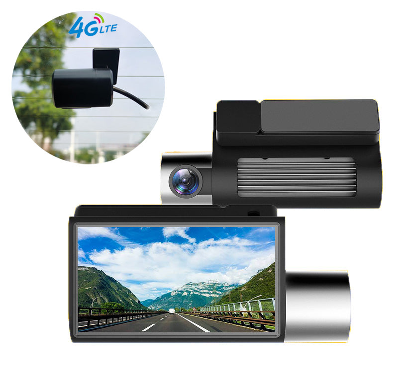Camera auto DVR MOSERA D7 PLUS 4G Cloud 2K, Touchscreen 3Inch, GPS, Wi-Fi, monitorizare live din aplicație, Night Vision, unghi 140°, cameră spate Full HD 1080P